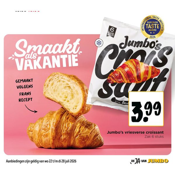 Jumbo's vriesverse croissant