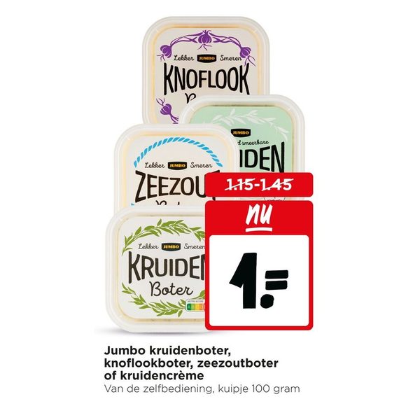 Kruidenboter, knoflookboter, zeezoutboter of kruidencrème