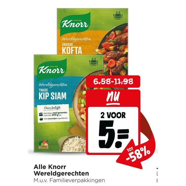 Wereldgerechten maaltijdpakketten