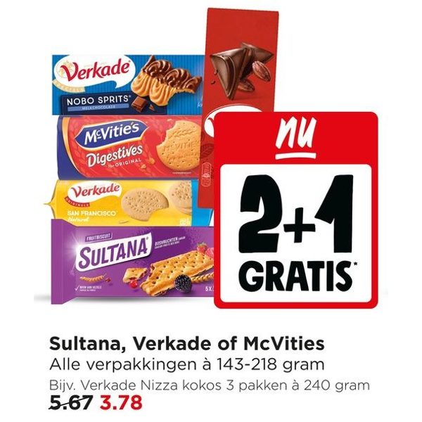 Sultana, Verkade, McVities