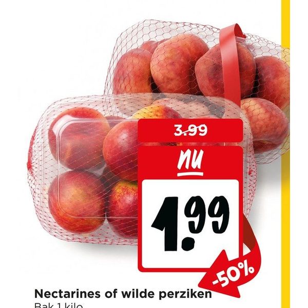 Nectarines of wilde perziken