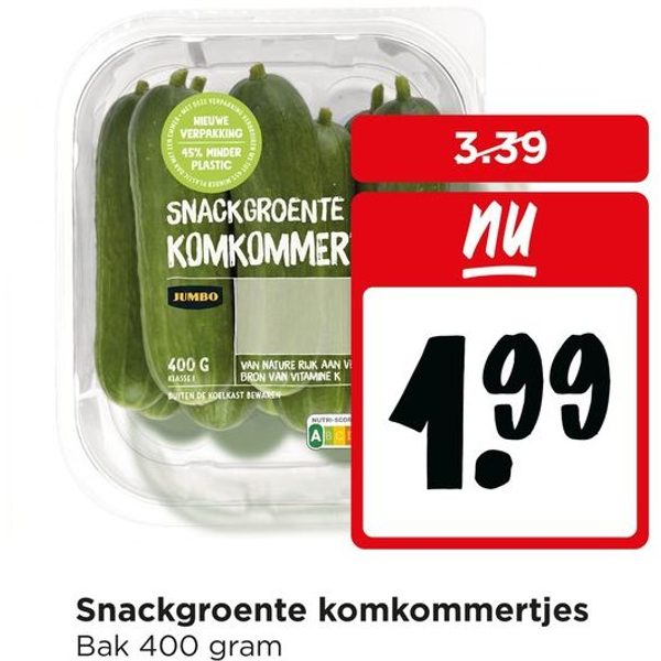 Snackgroente komkommertjes