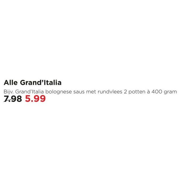 Grand'Italia Bolognese saus