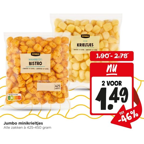 Minikrieltjes en Bistro krieltjes