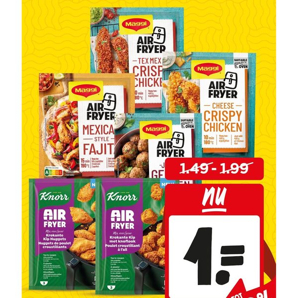 Alle Maggi of Knorr airfryer mixen