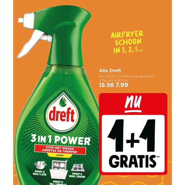 Dreft 3 in 1 Power spray