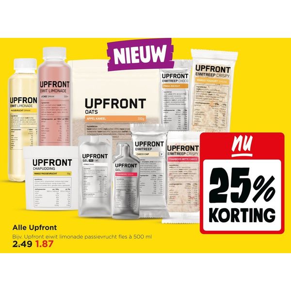Upfront assortiment