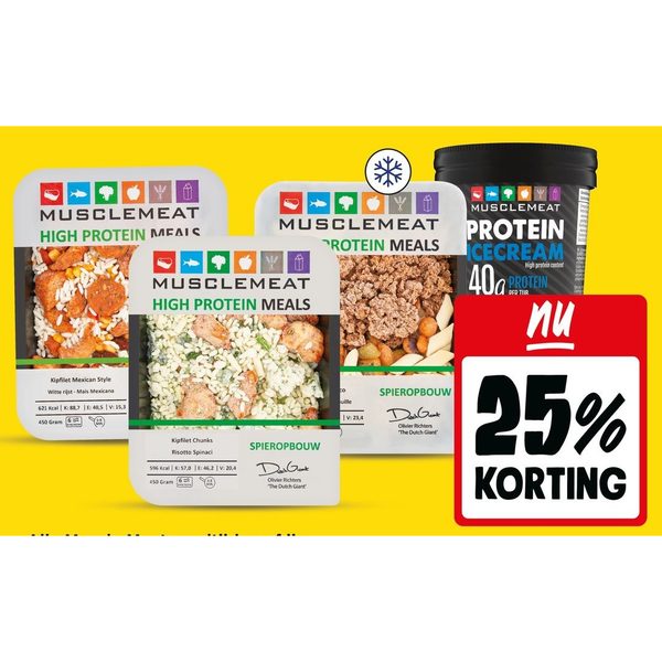Muscle Meat maaltijden of ijs