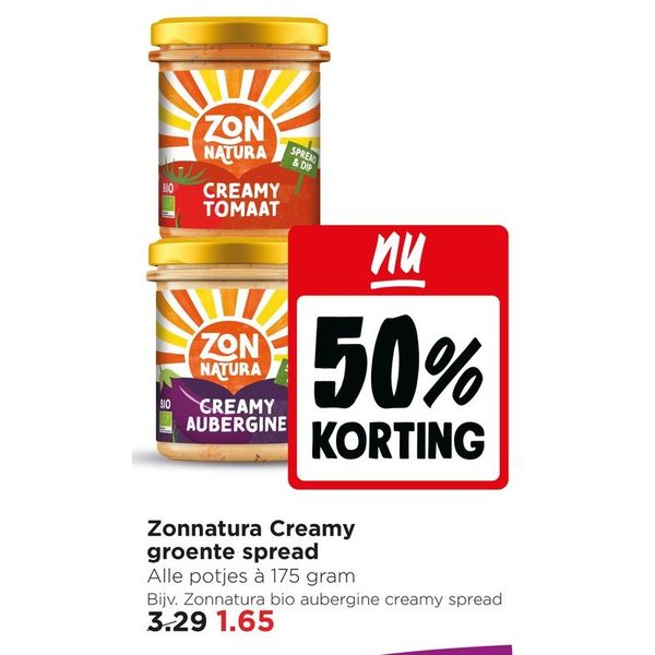 Zonnatura Creamy groente spread