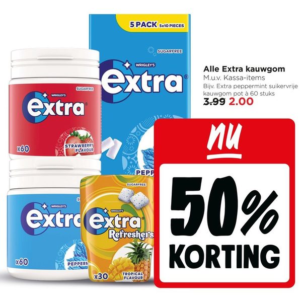 Alle Extra kauwgom