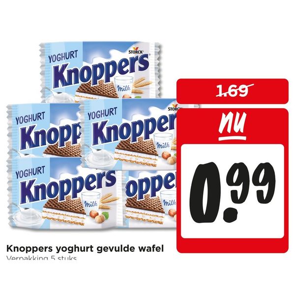 Knoppers yoghurt gevulde wafel