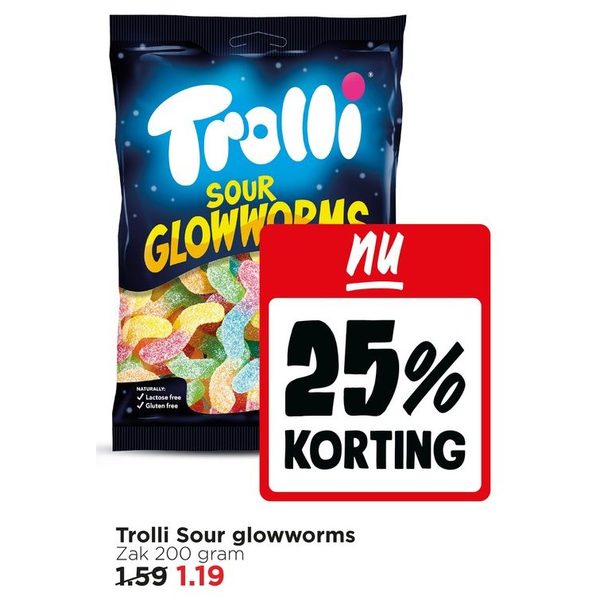 Trolli Sour glowworms