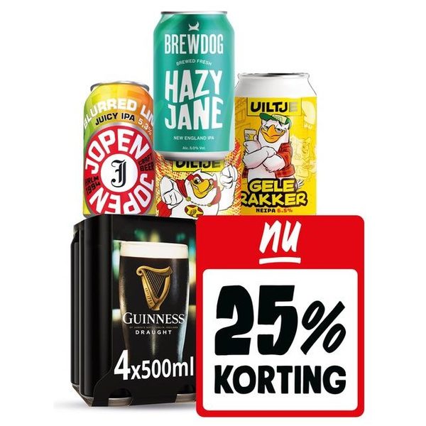 Guinness, Jopen, Uiltje of Brewdog