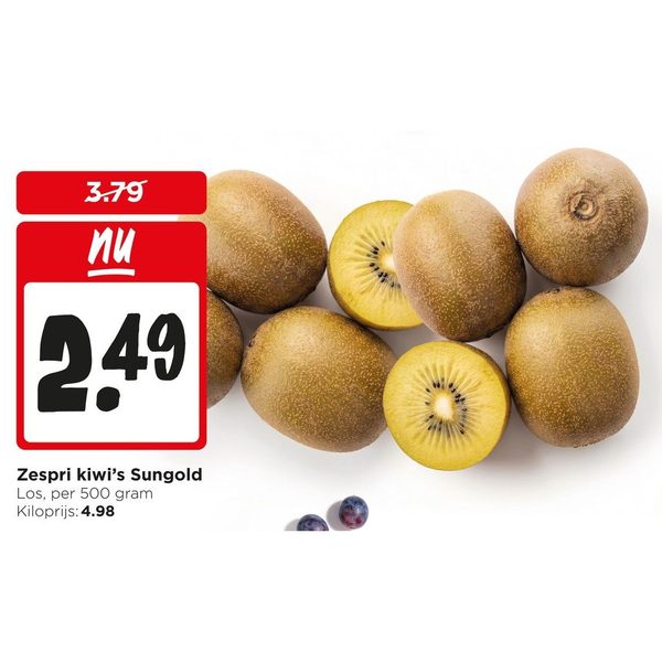 Zespri kiwi's Sungold