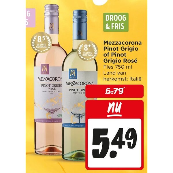 Pinot Grigio of Pinot Grigio Rosé