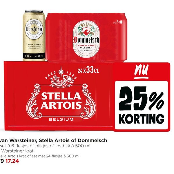 Pils van Warsteiner, Stella Artois of Dommelsch