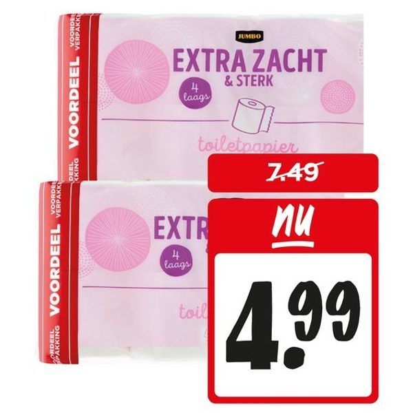 Jumbo toiletpapier 4-laags