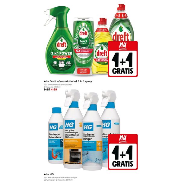 afwasmiddel of 3 in 1 spray