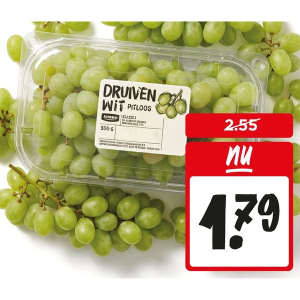 Pitloze witte druiven