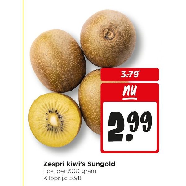 Zespri kiwi's Sungold