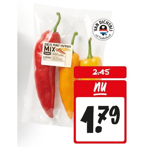 Zoete punt paprika mix