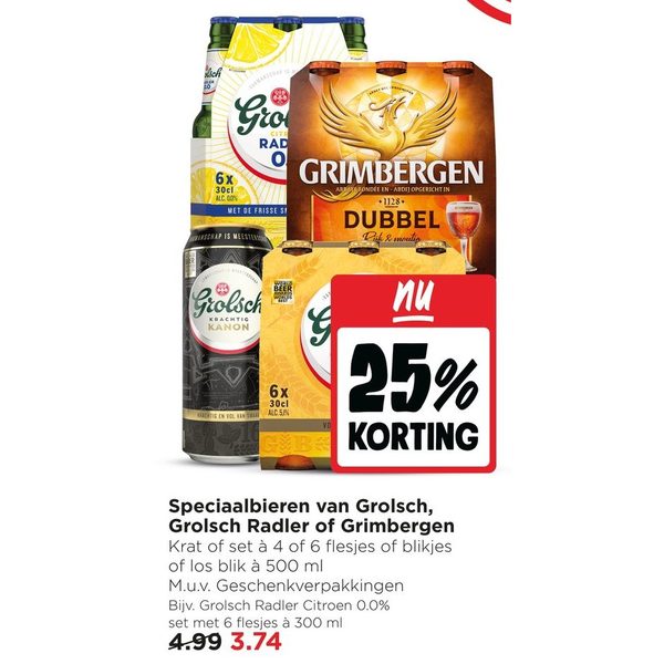 Speciaalbieren van Grolsch, Grolsch Radler of Grimbergen