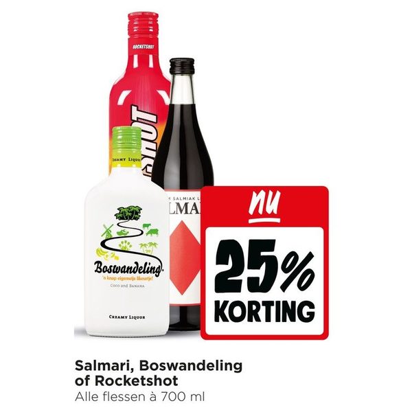 Salmari, Boswandeling of Rocketshot