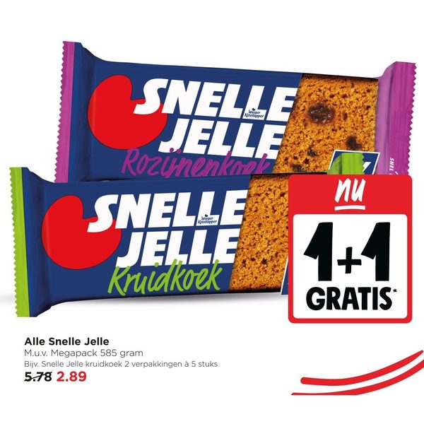 Snelle Jelle ontbijtkoek/rozijnenkoek