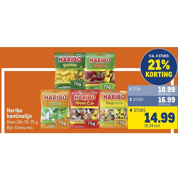 Haribo kantinelijn