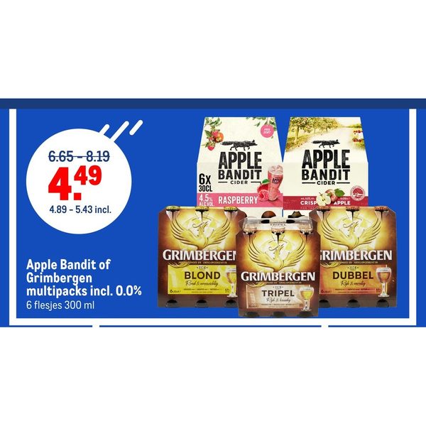 Apple Bandit of Grimbergen multipacks