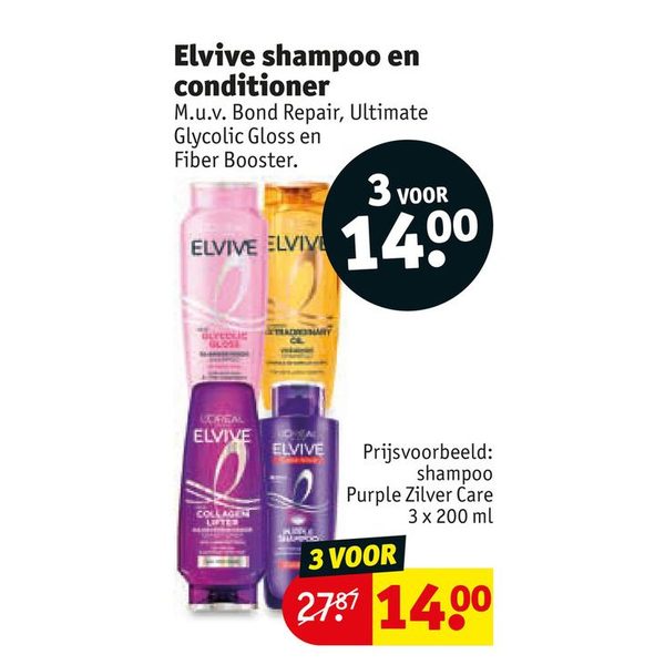 Elvive shampoo en conditioner