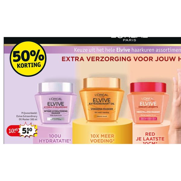 Elvive haarkuren assortiment