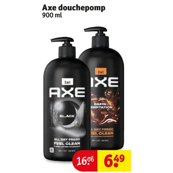 Axe douchepomp