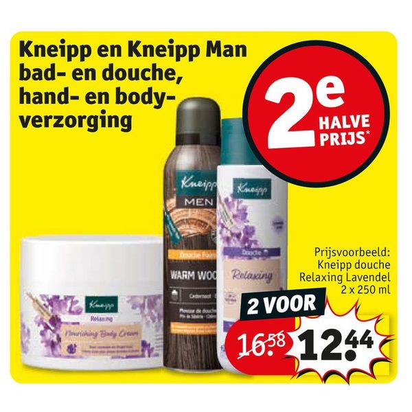 Kneipp bad- en douche, hand- en body-verzorging