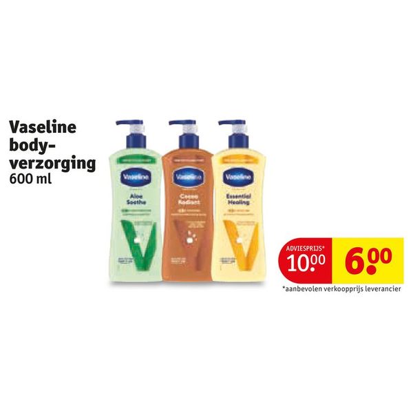 Vaseline bodyverzorging