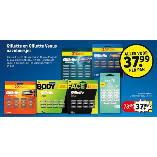 Gillette en Gillette Venus navulmesjes