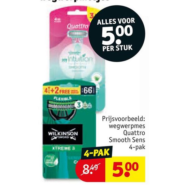 Quattro Smooth Sensitive 4-pak