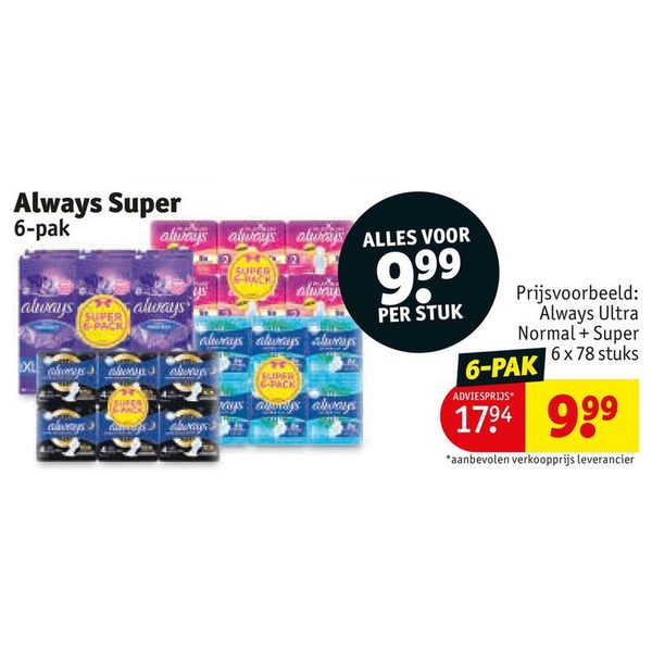 Always Super 6-pak