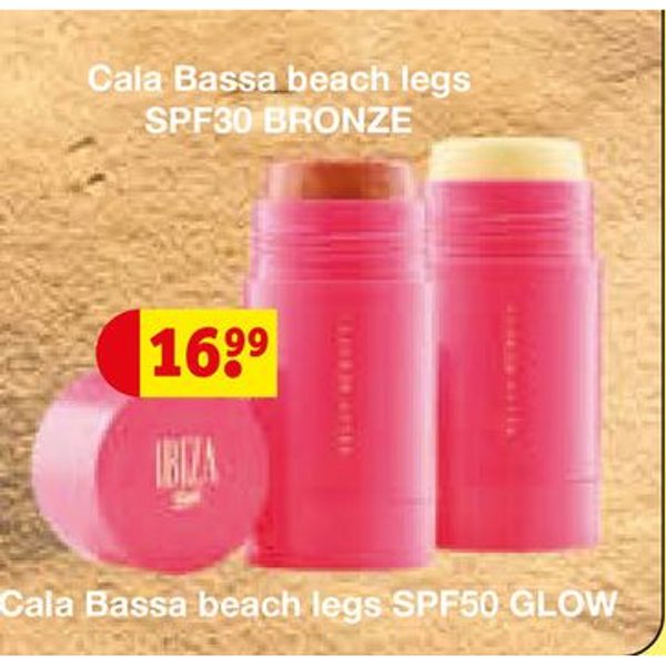 Cala Bassa beach legs