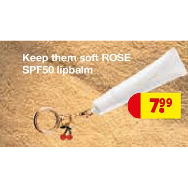 Keep them soft ROSE SPF50 lipbalm