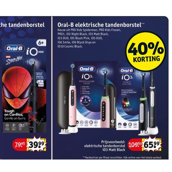 Oral-B elektrische tandenborstel iO series