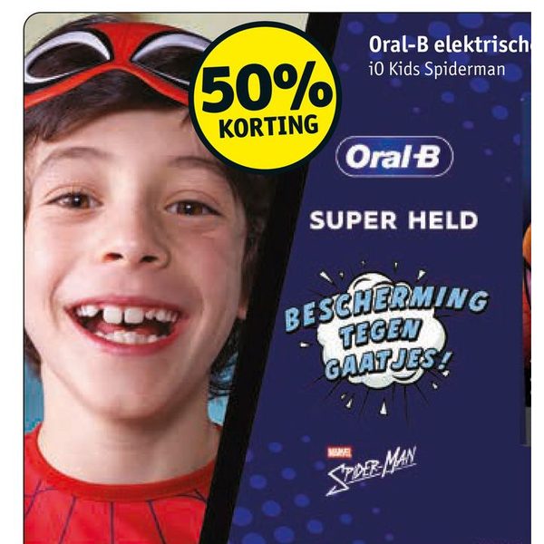 Oral-B elektrische tandenborstel iO Kids Spiderman