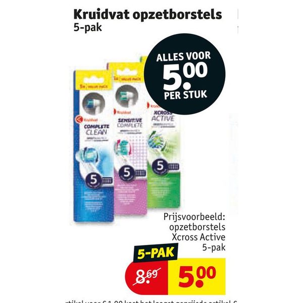 Kruidvat opzetborstels