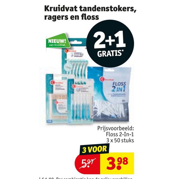Kruidvat tandenstokers, ragers en floss