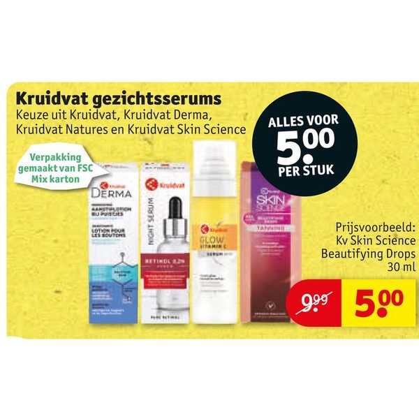 Kruidvat gezichtsserums
