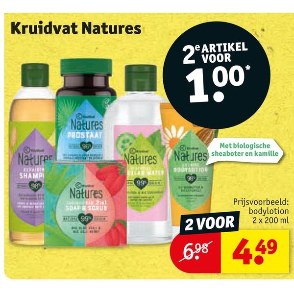 Natures verzorgingsproducten