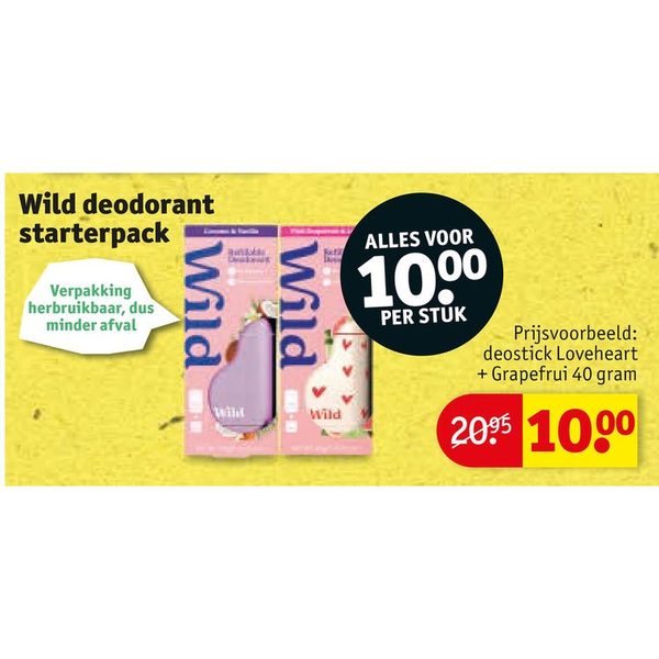 Wild deodorant starterpack