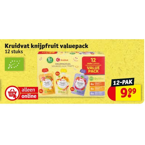 Kruidvat knijpfruit valuepack