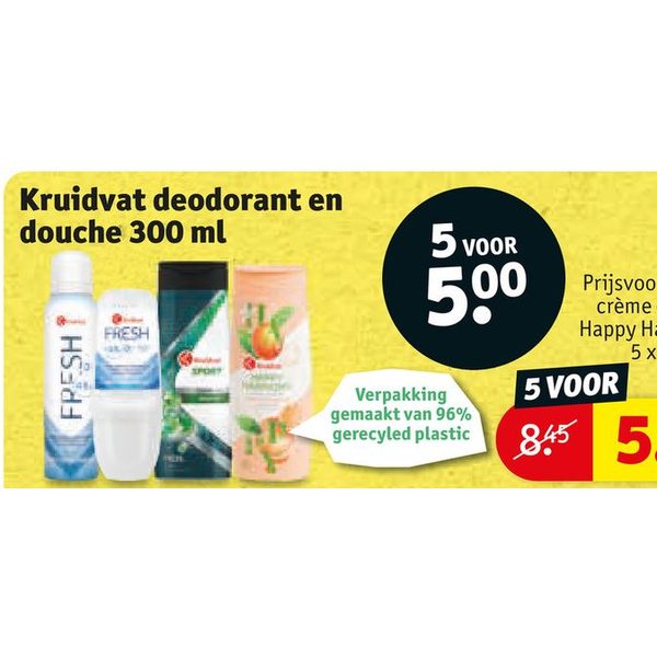 Kruidvat deodorant en douche