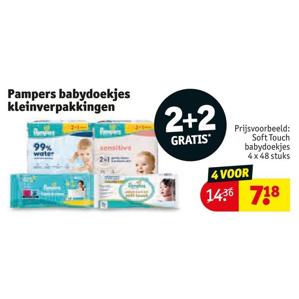 Pampers babydoekjes kleinverpakkingen
